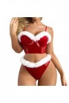Noël Lingerie Sexy Lingerie Sexy Femme Dentelle Soutien-gorge Érotique Confortable Doux Transparent Babydoll Sous-vêtements e