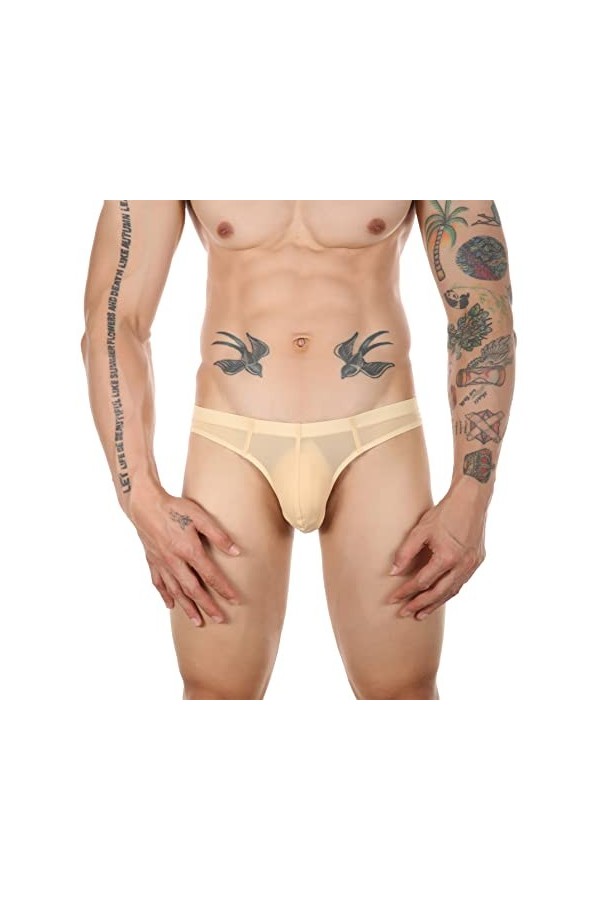 Générique sous-vêtements Transparents Ultra-Fins et Sexy pour Hommes sous-vêtements Transparents sans Couture Mini Bikinis L