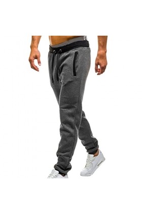 Dinnesis Sports Jogging avec Poches Élastique Mid Casual Pantalons Taille Stable Homme Pantalon de Randonnée Homme Pantalon, 