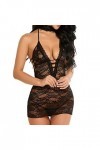Lingerie Femme Sexy Ensemble Homme Sexy Hot y23k Femmes Lingerie Dentelle Chemise Halter Night Wear Teddy Dress Body Simple 