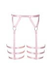 Harnais de jambe punk pour femme - Porte-jarretelles - Bas de corps - Lingerie Harajuku gothique pour Halloween, danse, club,