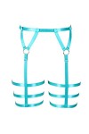 Harnais de jambe punk pour femme - Porte-jarretelles - Bas de corps - Lingerie Harajuku gothique pour Halloween, danse, club,