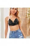 Lingerie Femme Sexy Ensemble Homme Sexy Hot y27k Chaîne de Femmes Sling Sexy Open Sequins Retour Metal Vest Top Tenue Nylon S