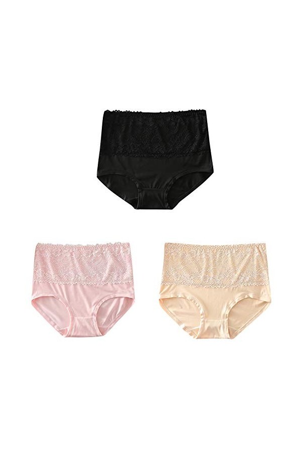 Sexy Femme Coquine Dentelle Col en V Motif Broderie Lingerie V String Femmes sous-vêtements à Faible Perle G Pendentif Costum