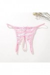 String Femme Sexy Chic Dentelle Hot Ouvert Culotte Invisible Femme Stretch Slip Minceur Taille Basse String Ficelle en Maille