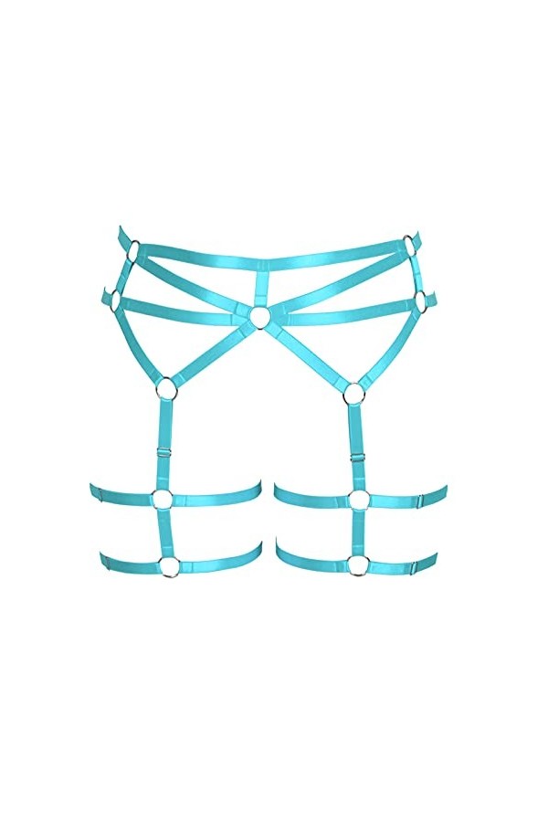 BBOHSS Harnais pour femme - Grande taille - Style punk - Jarretière - Lingerie - Bas de cuisse - Accessoires de carnaval - 12
