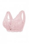 Soutien-gorge sans fermeture avant - Soutien-gorge sans bonnets non rembourrés avec fleurs - Dentelle - Lingerie avec armatur