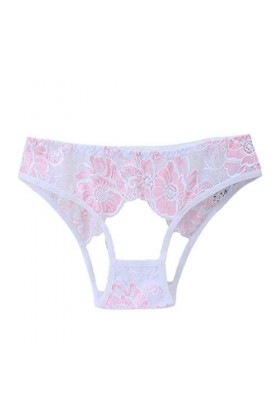 Femmes Culotte en Dentelle Stretch Slip Femme Couverture Complète Culotte Invisible Sexy Sexy Femmes Culottes À Nœud Taille B