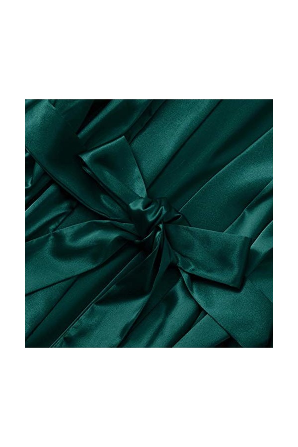 IQYU Ensemble lingerie sexy pour femme - Robe de nuit sexy en satin de soie - Sous-vêtements sexy - Rouge, vert, M