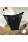 Culotte Dentelle Sexy pour Femme sous Vetements Sexy à Taille Basse Minceur Amincissante Culottes Culotte Triangle Sexy en Ma