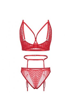 Femme Vêtements De Nuit Erotique Lingerie Sexy Ensemble Sexy Ensemble Soutien Gorge et String Dentelle sous-Vetements 2 Pièce