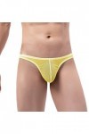 ADMAY 2023 New y21k Style Lingerie Hommes Solide Couleur Sexy Respirant Taille Basse Tricoté Maille String String Briefs Peig