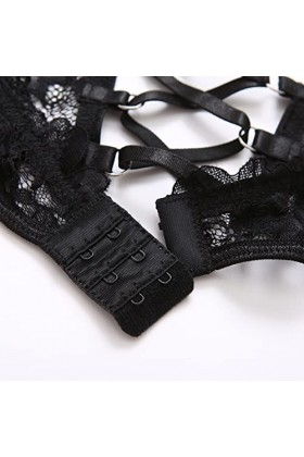 Lenceria Extreme Sexy Dessous New Luxury Sexs Noir Couleur Femmes Sexy Jarretière Lingerie Sexe Soutien-Gorge Et Culotte Ense