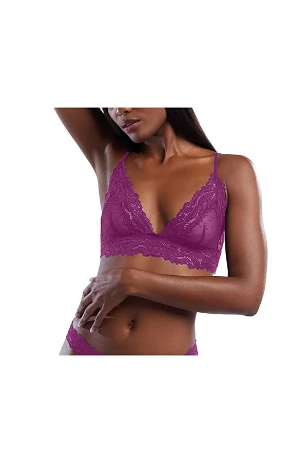 Lingerie Sexy Ensemble Femme Dentelle Ensemble Soutien Gorge et String 2 Pièce Vêtements De Nuit Sexy sous-Vetements Erotique