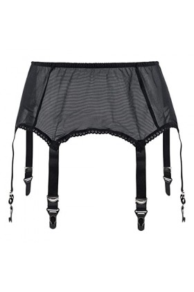 Femmes Bas Jarretière Ceinture Sexy Dentelle Sous-vêtements Jarretière Ceinture Mesh Jarretelles Ceinture seule vendue - No