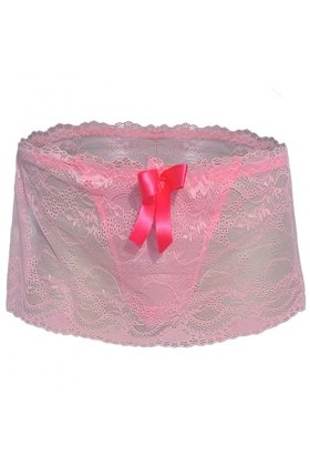 BreakEgg String en dentelle pour homme - Taille basse - Sous-vêtements sexy pour homme - Lingerie de nuit bombée sur le devan