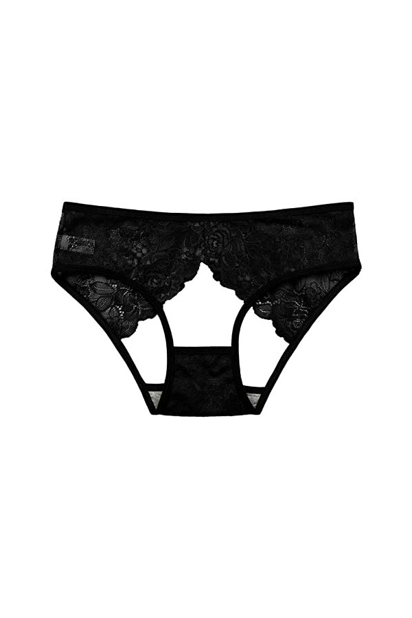 Culotte Dentelle Sexy pour Femme sous Vetements Féminine Sexy Taille Moyenne sous-vêtements Unie Culottes pour Femmes Culotte