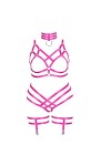 Femmes Bretelles Soutien - Gorge Mode Oversize Cage Soutien - Gorge Encolure Bas Garter Set Punk Gothique Halloween Dance Cos