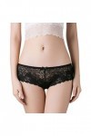 UOWEG Sexy Thong Culottes Mots Briefs Dentelle Femmes Pantalon sous-vêtements Bragas Thong Lace Lingerie Set Black, One Size