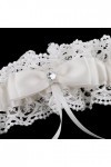 Jarretière de mariée, porte-jarretelles en dentelle avec nœud en cristal, accessoires à ponts, ceinture de jambe en dentelle,