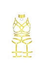 Femmes Bretelles Soutien - Gorge Mode Grand Soutien - Gorge Cage Encolure Bas Garter Set Punk Gothique Carnaval Dance Costume