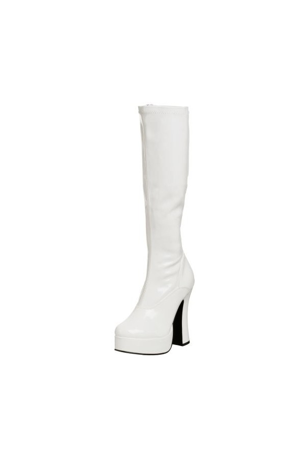 Pleaser ELECTRA-2000Z WHT STR Pat UK 6 EU 39 