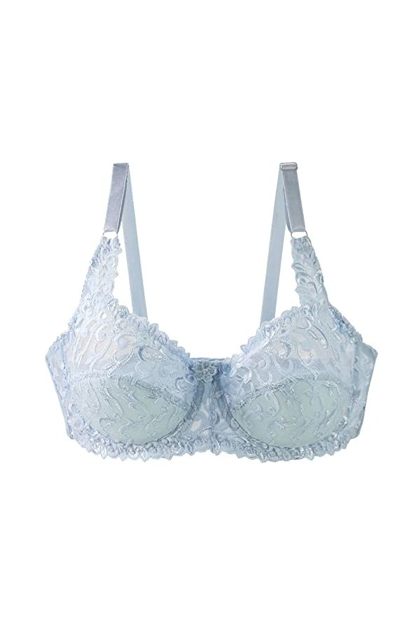 IKFIVQD Soutien-gorge de sport de compression pour femme - Soutien-gorge sexy en dentelle - Grande taille - Lingerie facile, 