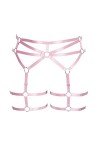 BBOHSS Body Harness Plus Size Punk Jarretière de jambe Lingerie Cuisse Bas gothique Carnival Accessoires 12 couleurs, noir a,