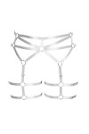 BBOHSS Body Harness Plus Size Punk Jarretière de jambe Lingerie Cuisse Bas gothique Carnival Accessoires 12 couleurs, noir a,