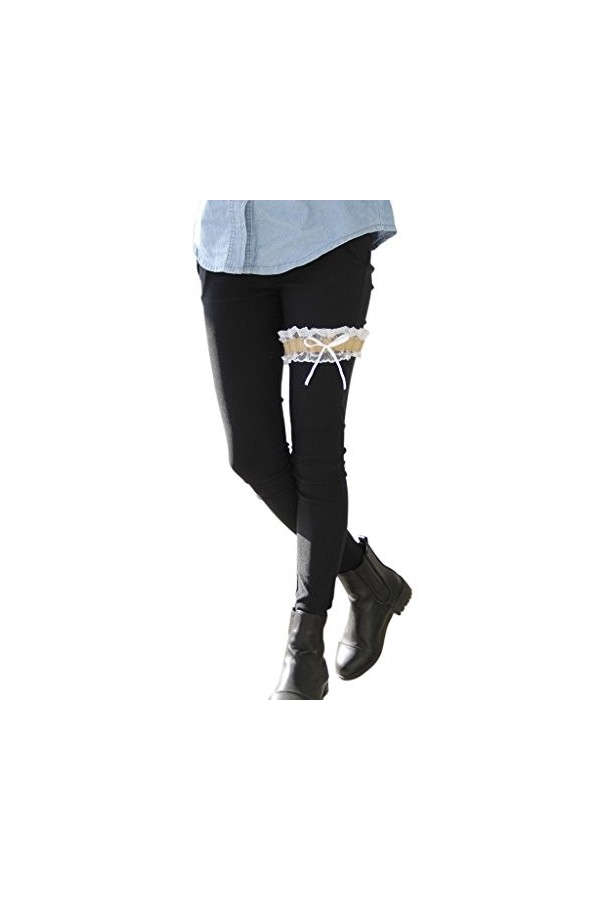 Colcolo Accessoires de Mariage de Bande de Jambe de Jarretière de Jarretière Nuptiale, Faits de Jute Dentelle