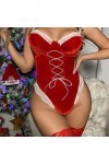 Lingerie sexy de Noël pour femme - Lingerie sexy en dentelle - Soutien-gorge érotique - Corset - Nuisette - Sous-vêtement de 