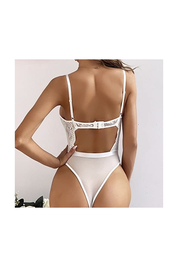 Lingerie Femme Sexy Ensemble Homme Sexy Hot y29k Sexy Femmes Broderie Dentelle col Bodysuit Sleepwear sans Fil Soutien-Gorge 
