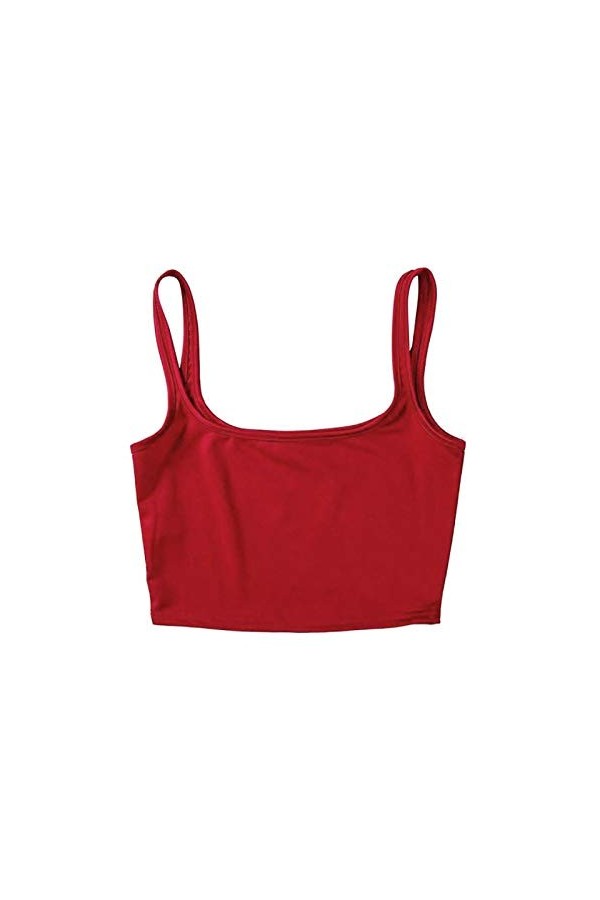 WhOpro Penthouse Lingerie Femmes Poitrine Rembourré Débardeur Court Sans Manches Mouvement Mode Femmes Casual Gilet Cosplay L