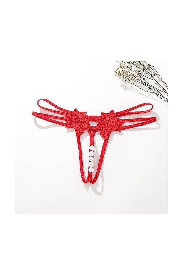 Générique Culottes Dentelle pour Femme Dentelle Sexy Hot Chaude Sexy Coquin Transparente Tanga sans Couture String Chic Culot