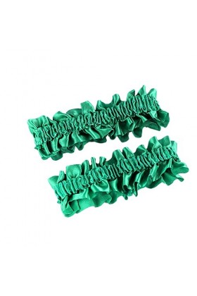 Wambere 2 Pièces de mariée Jarretière Mariage,Porte-Jarretelles élastique en Satin,Porte-Jarretelles avec Dentelle,Porte-Jarr