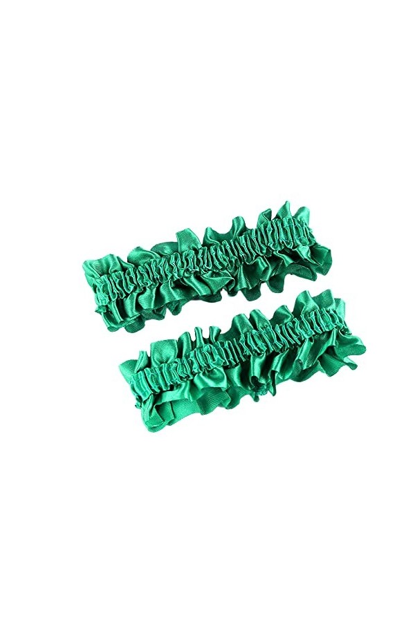 Wambere 2 Pièces de mariée Jarretière Mariage,Porte-Jarretelles élastique en Satin,Porte-Jarretelles avec Dentelle,Porte-Jarr