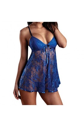 Générique Lingerie Sexy, Femme Robe Pyjama En De Sous-Creux Pour Cosplay De Noël Tenue Sexy Porte Jartelle Ensemble Cuir Domi