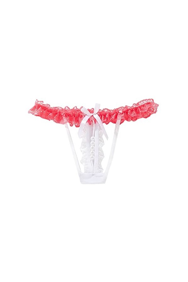 String Ouvert à lentrejambe Femme Culotte Tanga Sexy Patchwork Culottes Femmes String Ouvert Femmes Dentelle String Culotte 