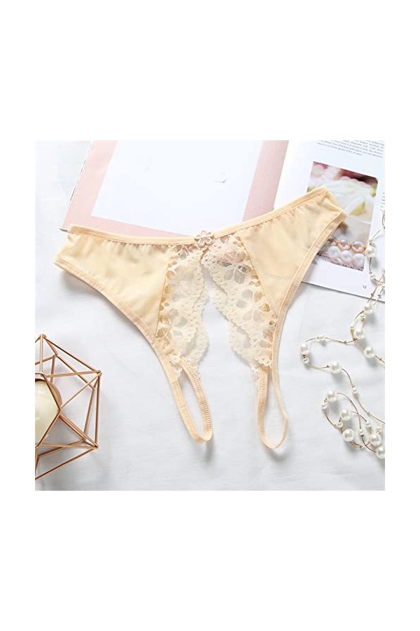String Sexy Chic Ficelle, Erothique pour Femme Culottes Dentelle Lingerie Sexy String Tring Femme Sexy Chic Ficelle Ouvert So