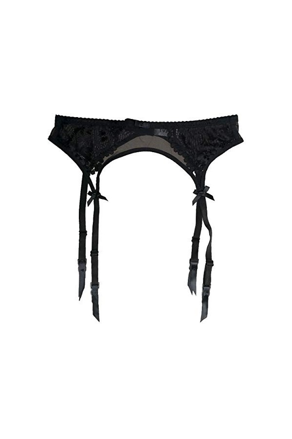 TVRtyle S512 Dentelle Clips Métal Sexy Jarretière Ceinture Bas Sexy S512 - Blanc - Small