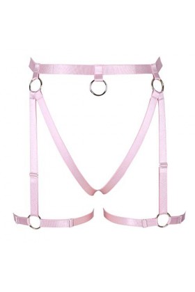 Harnais punk pour femme, porte-jarretelles, sangle, bas de jambe, bas de corps, lingerie harajuku, gothique, Halloween, danse