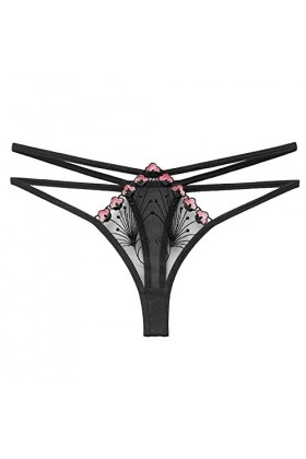 Culotte Dentelle Sexy pour Femme sous Vetements Culotte Femme Taille Basse Soie sous-vêtements Culotte de Décoration Florale 