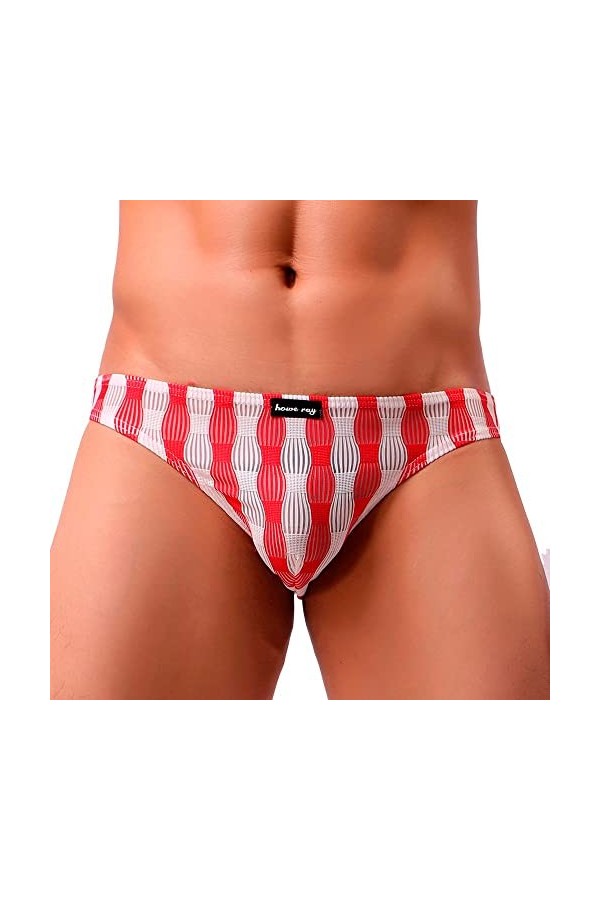 Générique Slip De Sport Homme Tanga Thong ​sous-vêtement Extensible Taille Basse Respirant Confortable Underwear pour Hommes 