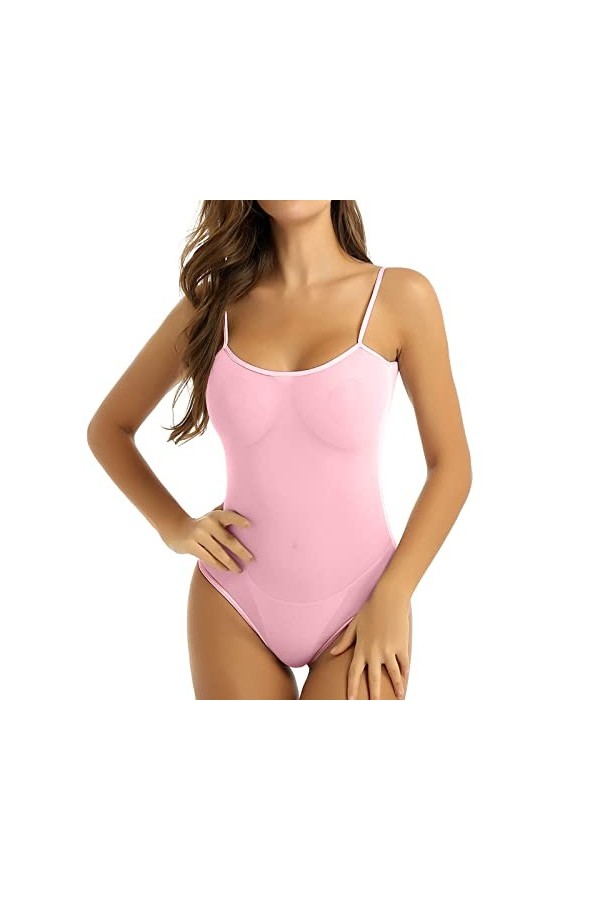 Lingerie noire Body en maille Body Dos nu Dentelle Sheer Teddy Chemise de nuit Dentelle Lingerie Filet de pêche Sous-vêtement