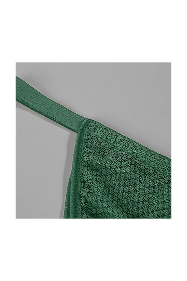 Générique Lingerie Sexy Femme Body et Combinaison Lingeries SetsPolananLaceLiving Room Girls Body Ouvert Entrejambe Green, L