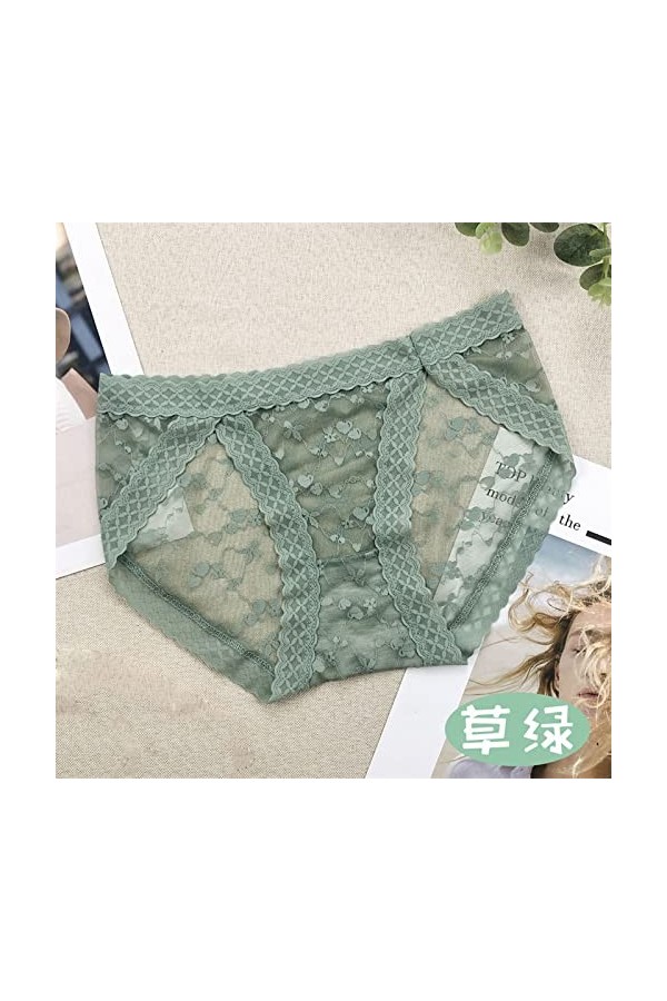 Florale Coutures pour Femmes Dentelle Sexy Culotte Culotte Sexy en Dentelle pour Femme Taille Haute Culotte Triangle Sexy en 