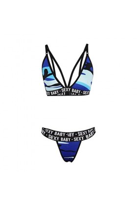 Ensemble Soutien Gorge et String Femme Erotique sous-Vetements Dentelle Lingerie Sexy Ensemble 2 Pièce Vêtements De Nuit Sexy