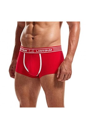 Boxer sexy pour homme, rouge, L