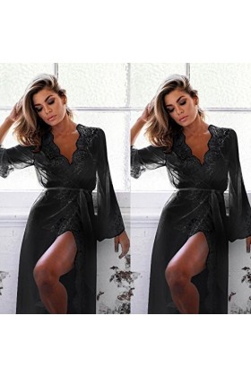 Zannycn Lingerie pour femme pour sexe féminin sexy nuisette soutien-gorge porte-jarretelles sexy érotique ensemble chemise de