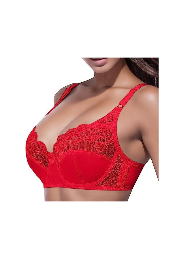 Lingerie Femme Sexy Ensemble Homme Sexy Hot y26k Soutien-Gorge en Dentelle de Grande Taille réglable pour Femme avec Anneau e